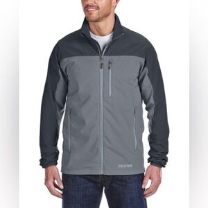 MARMOT full zip water repellent TEMPO JACKET size large - Gray